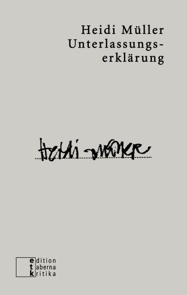 Cover von Unterlassungserklärung