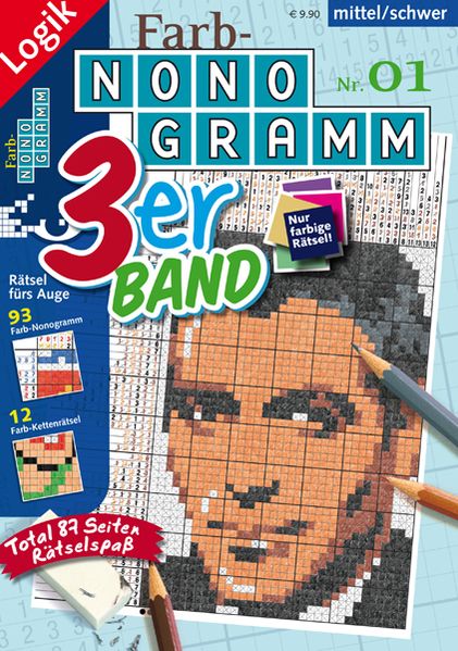 Cover von Farb-Nonogramm 3er-Band Nr. 1