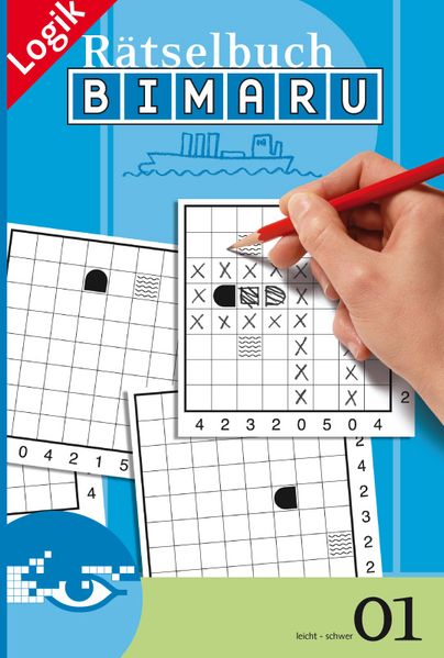 Cover von Bimaru Rätselbuch 01 (Schiffe versenken)