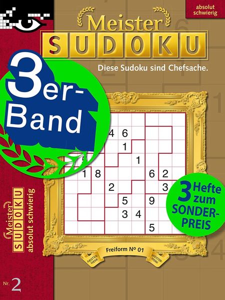 Cover von Meister-Sudoku 3er-Band Nr. 2