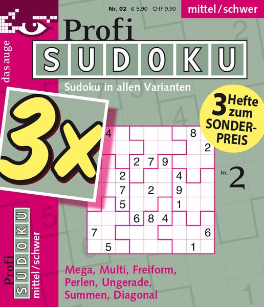 Cover von Profi-Sudoku 3er-Band Nr. 2
