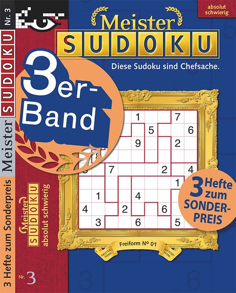 Cover von Meister-Sudoku 3er-Band Nr. 3