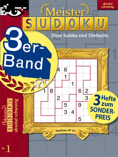 Cover von Meister Sudoku 3er-Band Nr. 1