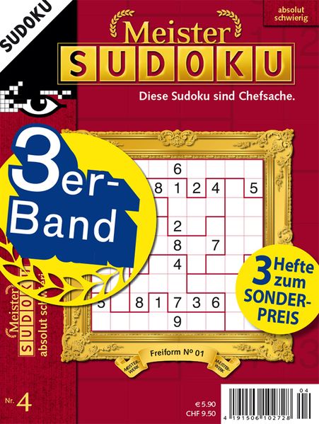 Cover von Meister-Sudoku 3er-Band Nr. 4