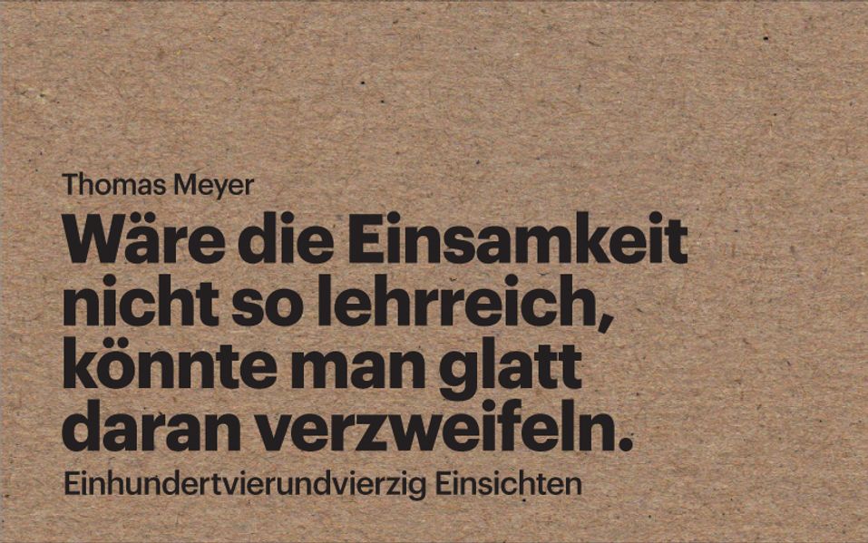 Cover von Wäre die Einsamkeit nicht so lehrreich, könnte man glatt daran verzweifeln