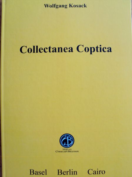 Cover von Collectanea Coptica