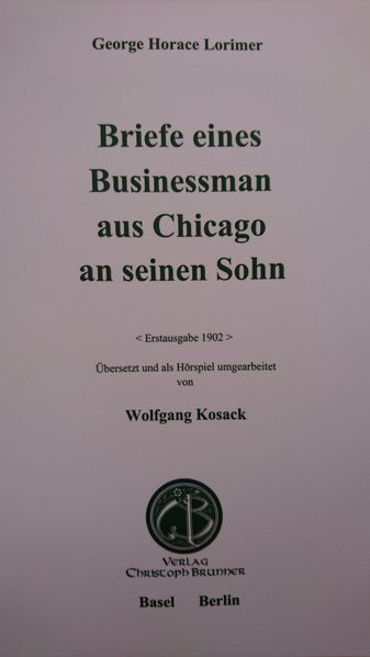 Cover von Briefe eines Businessman aus Chicago an seinen Sohn