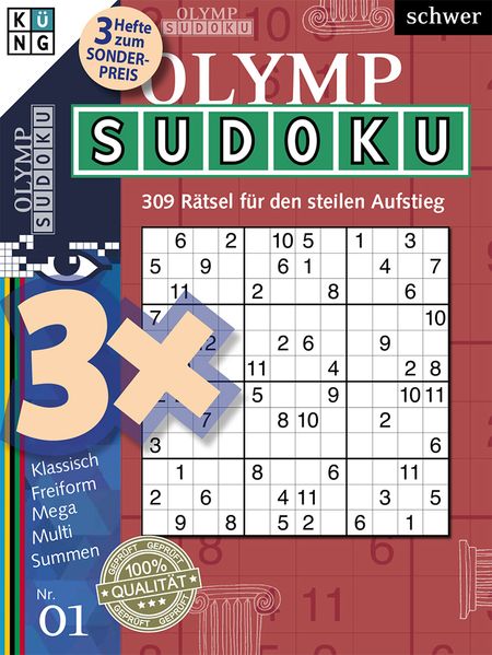 Cover von Olymp-Sudoku 3er-Band Nr. 1