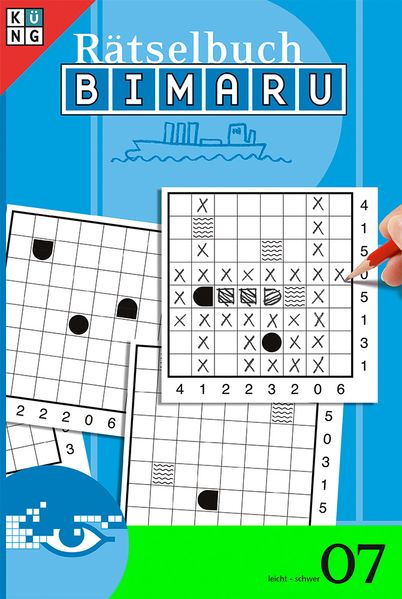 Cover von Bimaru Rätselbuch 07 (Schiffe versenken)