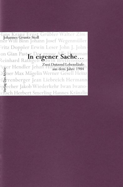 Cover von In eigener Sache