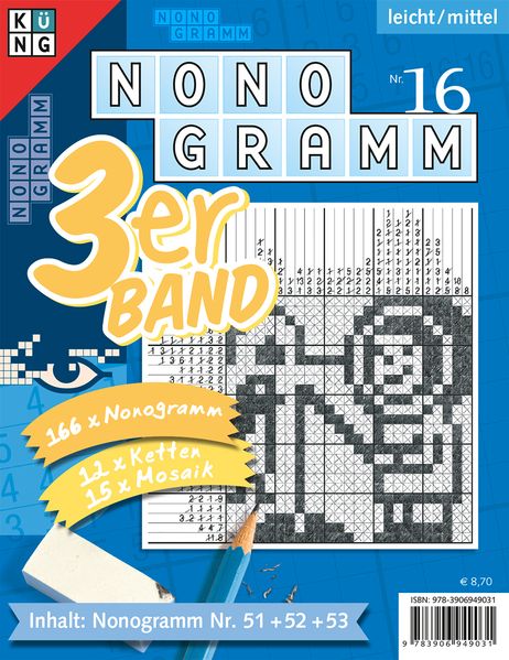 Cover von Nonogramm 3er-Band Nr. 16