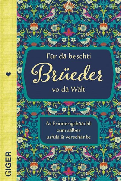 Cover von Für dä beschti Brüeder vo dä Wält