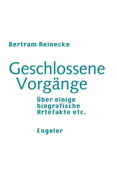 Cover von Geschlossene Vorgänge