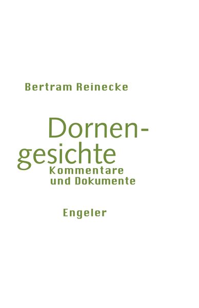 Cover von Dornengesichte