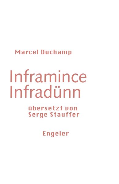 Cover von Inframince/Infradünn