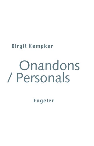 Cover von Onandons/Personals
