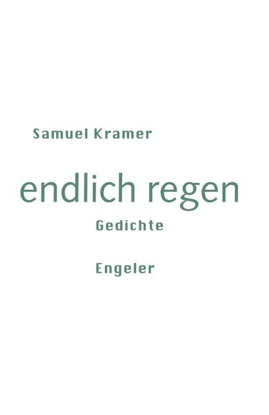 Cover von endlich regen