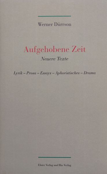 Cover von Aufgehobene Zeit