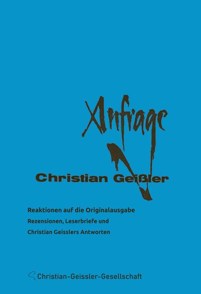 Cover von Anfrage, Christian Geißler