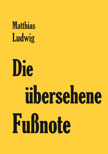Cover von Die übersehene Fußnote