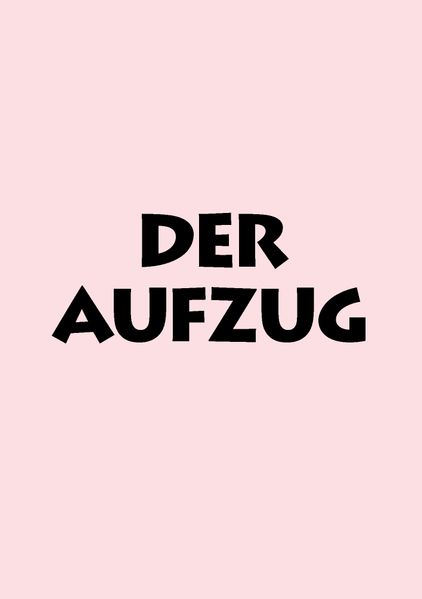 Cover von DER AUFZUG