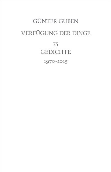 Cover von Verfügung der Dinge