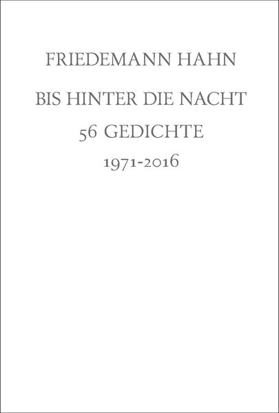 Cover von Bis hinter die Nacht