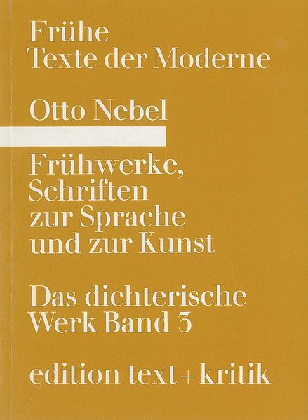 Cover von Frühwerke, Schriften zur Sprache und zur Kunst