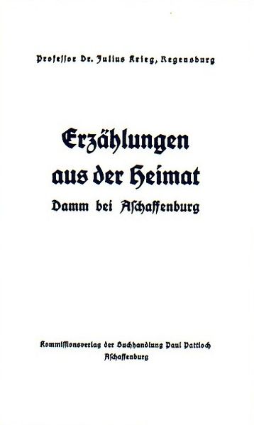 Cover von Beiträge zur Heimatkunde von Damm bei Aschaffenburg