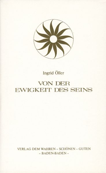 Cover von Von der Ewigkeit des Seins