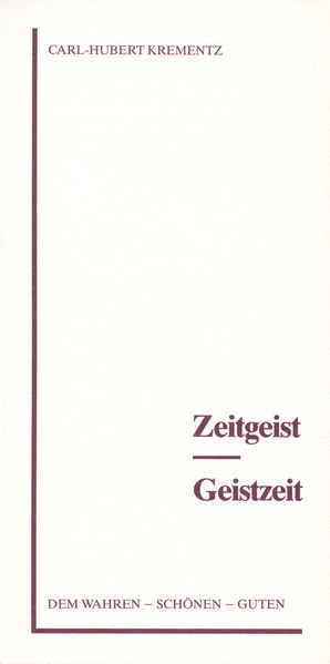 Cover von Zeitgeist – Geistzeit