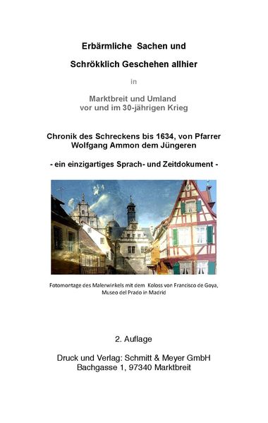 Cover von Erbärmliche Sachen und Schrökklich Geschehen allhier (in Marktbreit und Umland vor und im 30-jährigen Krieg)