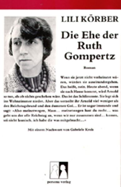 Cover von Die Ehe der Ruth Gompertz