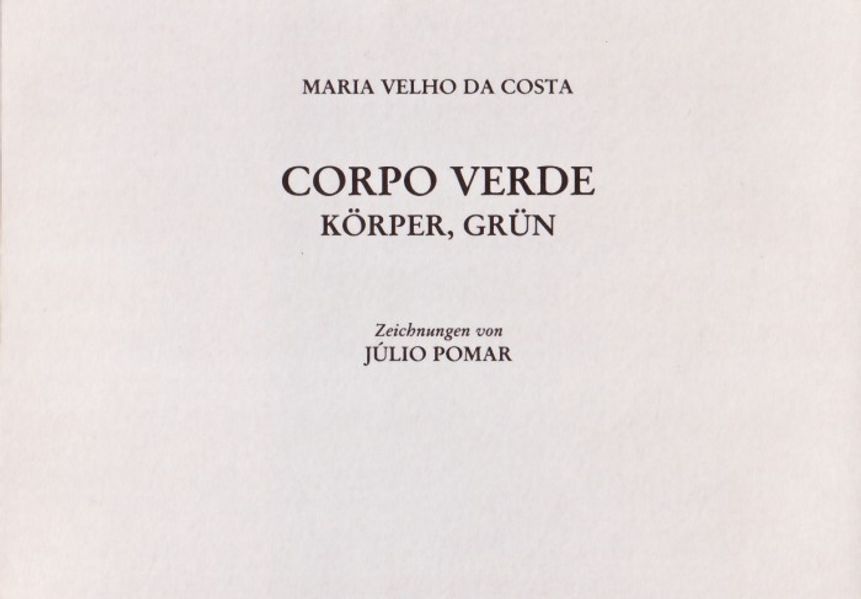 Cover von Corpo Verde – Körper, Grün