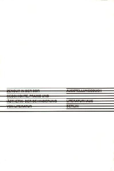 Cover von Zensur in der DDR