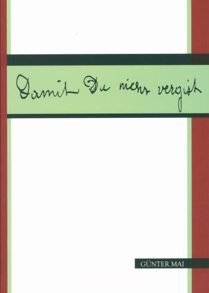 Cover von Damit Du nicht vergisst…