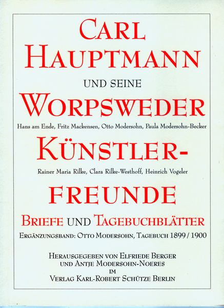 Cover von Carl Hauptmann und seine Worpsweder Künstlerfreunde