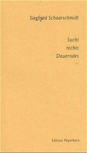 Cover von Sucht nichts Dauerndes…