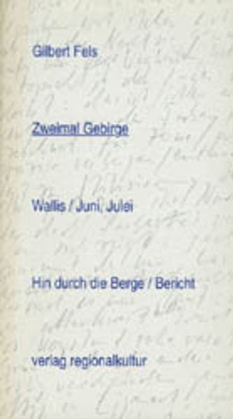 Cover von Zweimal Gebirge