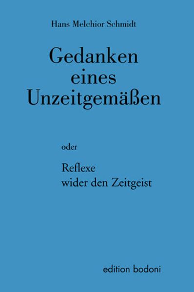 Cover von Gedanken eines Unzeitgemässen