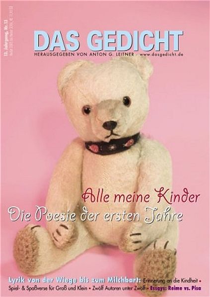 Cover von Das Gedicht. Zeitschrift /Jahrbuch für Lyrik, Essay und Kritik / DAS GEDICHT Nr. 13