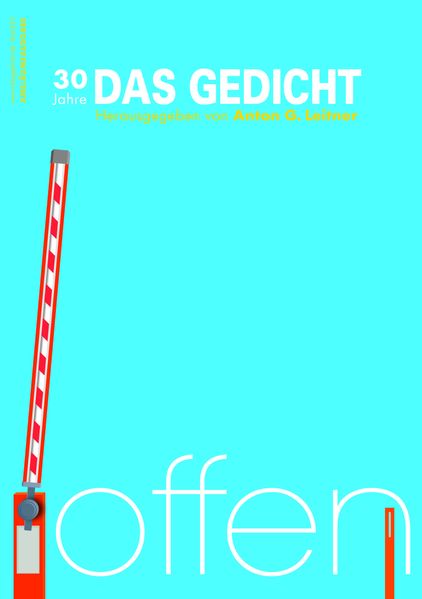 Cover von Das Gedicht. Zeitschrift/Jahrbuch für Lyrik, Essay und Kritik/DAS GEDICHT Bd. 30
