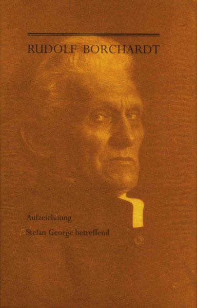 Cover von Aufzeichnung Stefan George betreffend