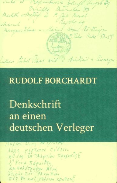 Cover von Denkschrift an einen deutschen Verleger