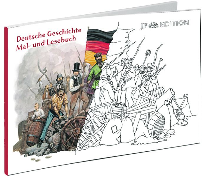 Cover von Mal- und Lesebuch Deutsche Geschichte
