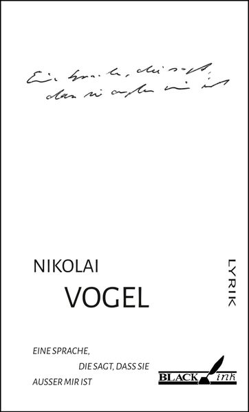 Cover von Eine Sprache, die sagt, dass sie außer mir ist