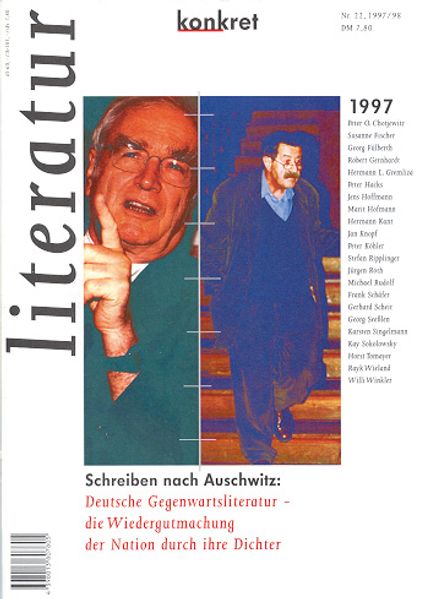 Cover von Literatur konkret / Schreiben nach Auschwitz: Deutsche