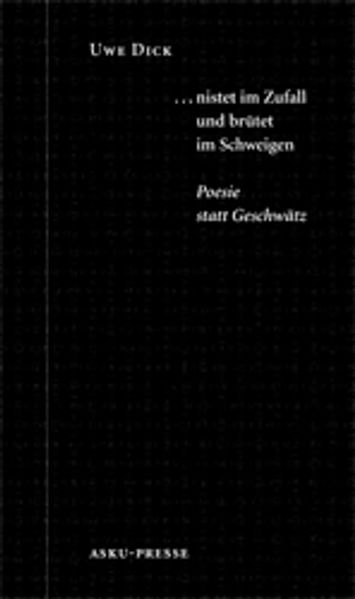 Cover von … nistet im Zufall und brütet im Schweigen