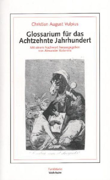 Cover von Glossarium für das Achtzehnte Jahrhundert