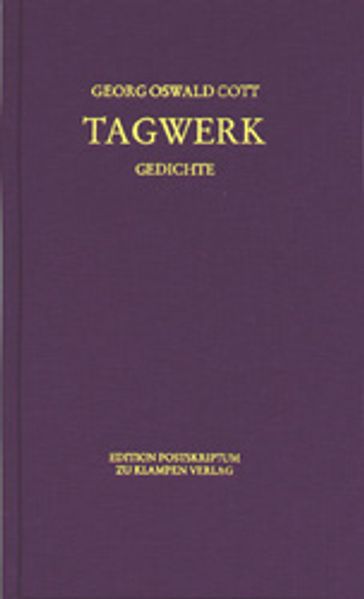 Cover von Tagwerk